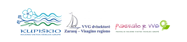 Zarasų-Visagino  regiono bei Kupiškio ir Pasvalio rajonų VVG bendradarbiavimas, kuriant turizmo klasterį